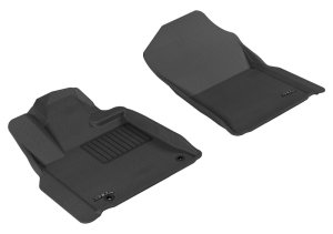 Toyota Sequoia Floor Mats - Front - 3D MAXpider - KAGU Series - Black - `12-`20 Toyota Sequoia Floor Mats - Front - 3D MAXpider - KAGU Series - Black - `12-`20